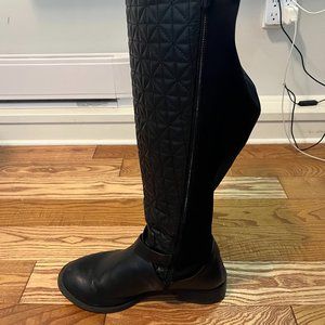 Torrid Black Quilted Over-the-Knee Boot size 10.5